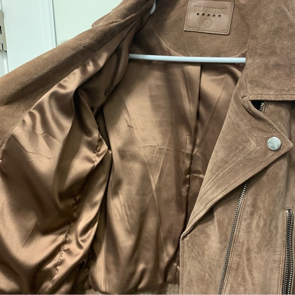 BLANK NYC Suede Moto Jacket - size L (runs small!) - Picture 6 of 9